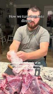 Deer meat processing at home! #deermeat #farmlife #countryliving #meatgrinding