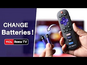 TCL Roku TV Remote Battery Replacement! [Change]