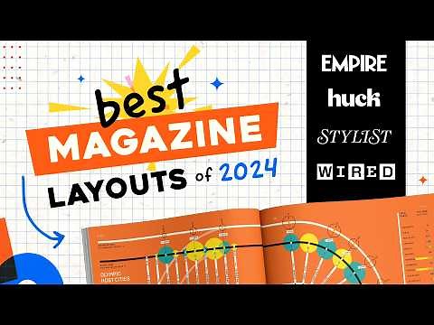 2024’s Best Magazine Layouts – Level Up Your Graphic Design Skills #yesimadesigner