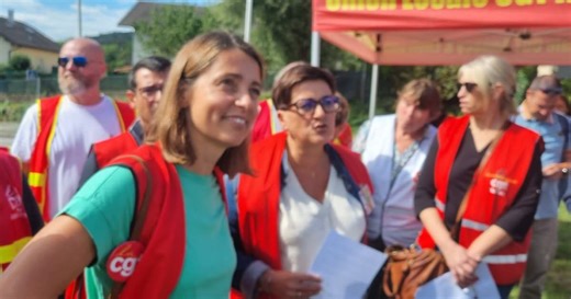 En vidéo. « La CGT est très attachée à l'emploi industriel » : Sophie Binet en visite sur le site Tefal à Rumilly