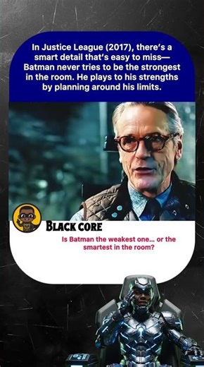 In Justice League (2017), there's a smart detail that's easy to miss-Batman never tries to be