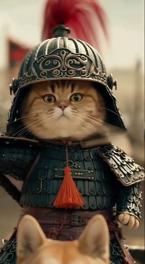 Warrior Cat Riding a Dog Leading the Ancient Army! 🐱🐶⚔️