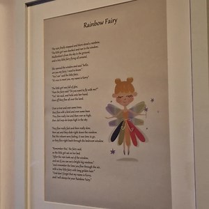 The Rainbow Fairy - Children's Poem, Children's Wall Art, Bedroom Poster, Picture, Rhyme PDF File - Etsy UK