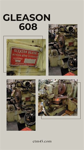  Gleason 608 Machine — Precision Meets Power  The Gleason 608 sets...