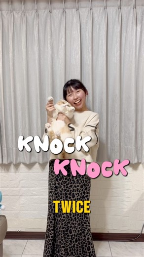 TWICE’s Knock Knock feat.😾#twice #knockknock #twicecover #kpopcover #knockknockchallenge #貓咪 #可愛貓咪