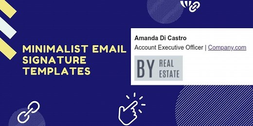 Simple and minimalist email signature templates