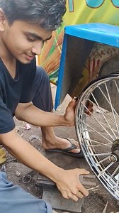 128K views · 1.3K reactions | electric e rickshaw bike rim fitting #electric #van | Sahid Experiment | Facebook
