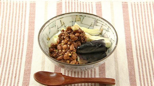 なすとキャベツの納豆味噌｜【公式】DAIGOも台所～きょうの献立 何にする？｜朝日放送テレビ