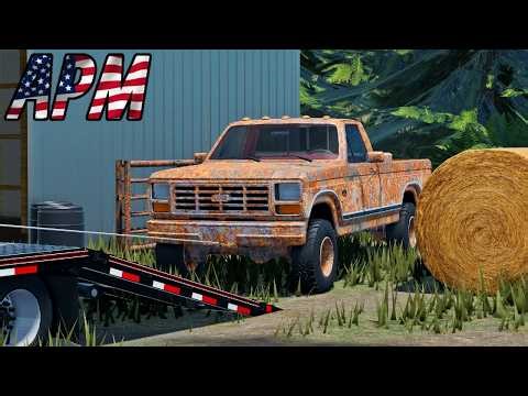 I bought this ABANDONED Farm Truck and RESTORED IT! | Roblox American Plains Mudding