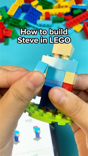 How to build LEGO Minecraft Steve with Brickify!