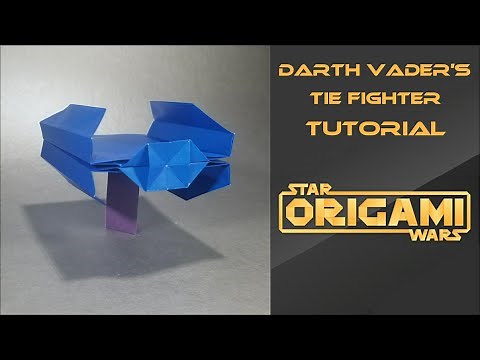 Star Wars Origami Tutorial: Darth Vader's TIE Fighter