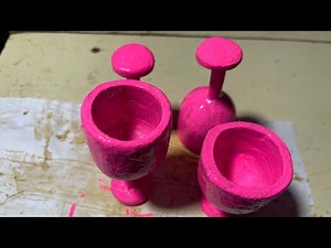 Bright Pink Clay Creations | Handmade Decorative Mini Pots | DIY Craft Art