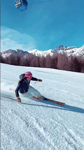 Telemark skiing with Nicole Piller 👍