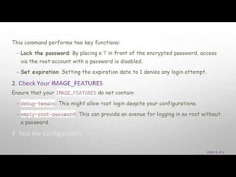How to Disable Root Login in Yocto Image Configurations