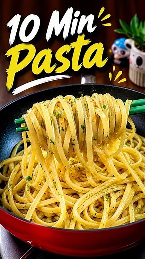 10-Min Garlic Butter Pasta 🍝🔥