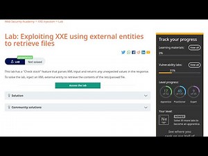 Web Security Academy | XXE | 1 - Exploiting XXE to Retrieve Files
