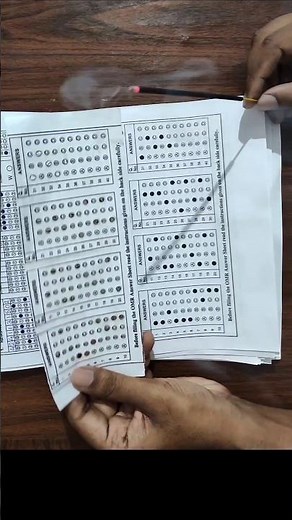 How to Check OMR Answer Sheet in a minute? #exam #class11 #exampaper #hs1styear