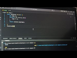 Factorial in JavaScript 🔥 | Simple Program Using Function (Step by Step)