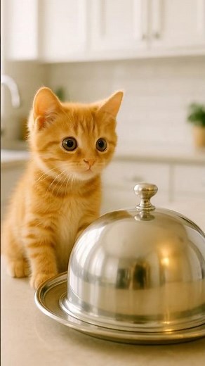 Curious Kitten vs The Mystery Lid｜小貓の鉄皿シリーズ🎩