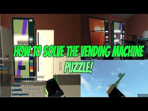Roblox Phantom Forces How To Solve the Vending Machine Puzzle! How To Get The Jade Key in PF Roblox.
