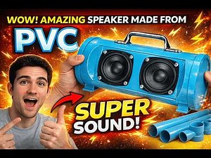 DIY Speaker with PVC Pipe / Homemade Bluetooth Speaker #electronicmusic #speaker #automobile