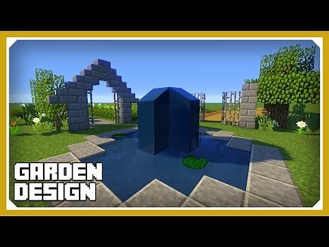 Minecraft: How To Build A Garden Design Tutorial (Easy Survival Minecraft House )