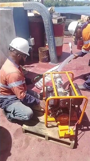 testing of emergency fire pump.