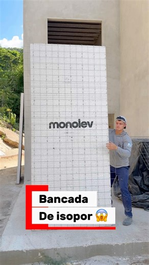 Como fazer bancada de isopor #dicas #obra #construção #pedreiro #casa