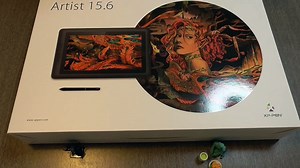 液タブ XP-pen 液晶ペンタブレット 15.6インチペンタブ 電池不要ペン フルHD 筆圧8192レベル 6個エクスプレキー Artist15.6 タブレット収納用バッグと描写専用グローブ付き 正