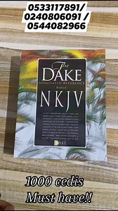 87 reactions · 15 shares | The Dakes Annotated Reference Bible NKJV version going for GHS 1000. Call or WhatsApp us on 0533117891 / 0240806091 / 0544082966 to order. Locate us at Achimota Christian Village Opposite the Puma filling station Accra. Google map below. Read2live Books 024 080 6091 https://maps.app.goo.gl/NioTnDASxG9Mqr4L7 | Read2Live Books | Facebook