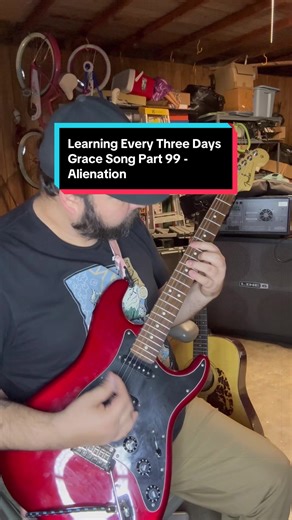 Three Days Grace Riffs Cover Lesson Part 99 - Alienation. #threedaysgrace #guitartok #alienation