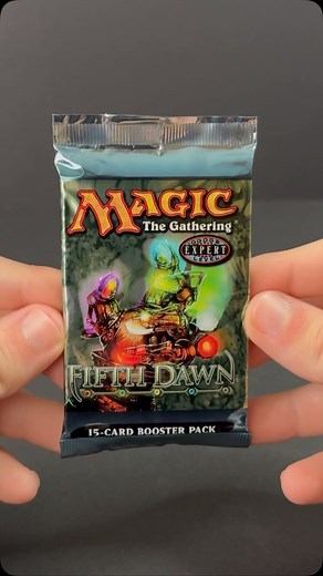 OmeX on Instagram: "Opening a Fifth Dawn Magic The Gathering Booster Pack from 2004 #mtg #magicthegathering"