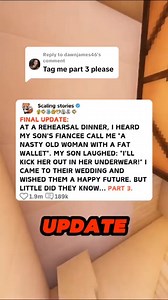 20K views · 134 reactions | AT A REHEARSAL DINNER, I HEARD MY SON S FIANCEE CALL ME A NASTY OLD WOMAN WITH A FAT WALLET Reddit Story #reddit #redditstorytimes #redditreadings #askreddit #cheating #cheater #cheatingstory | Doctor K Radio | Facebook