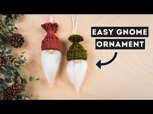 DIY super EASY Macrame Gnome Ornament