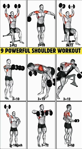 “9 Powerful Dumbbell Shoulder Exercises | Transform Your Upper Body 💪”