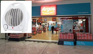 Popular Argos heater recalled over electrical shock and burn fears - Extra.ie