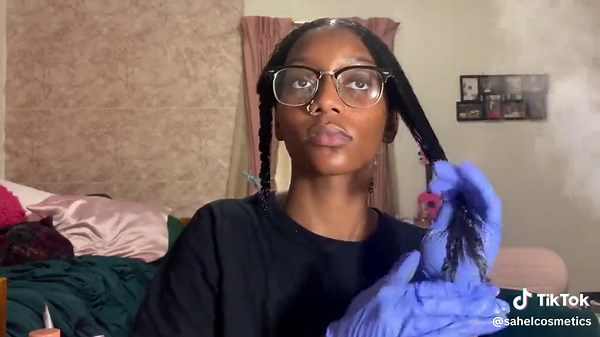 jaclynette using our Chébé powder for length retention. #chebepowder #naturalhair