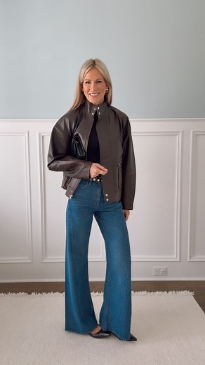 Slow version! 🧥 Last week’s leather jacket try-on was fast and I didn’t talk through the differences, so here’s a breakdown of three jackets at three different price points — from Target → mid-range → Reformation. Sharing fit, feel, and what I personally look for in a leather jacket so you can choose what makes sense for your wardrobe budget. Everything is linked in stories LTK. #fallstyle #leatherjacket #closetstaples | Beauty of a Boy Mom