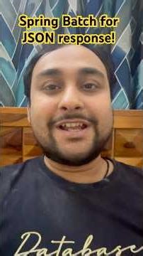 Spring batch with JSON response! #ytshorts #shorts #shortsfeed #shortvideo #shortsviral #springboot