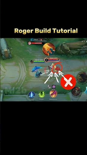Roger Build Tutorial Mobile Legends #ml2b #roger #mlbb #tutorial #shorts #mobilelegends