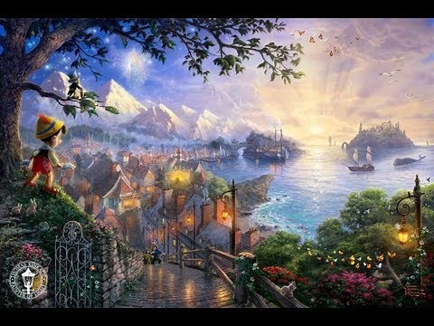 Pinocchio Wishes Upon A Star by Thomas KInkade