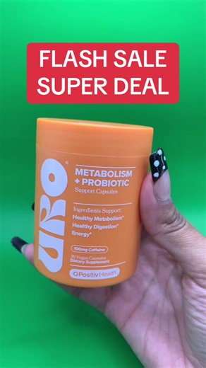 😍 URO - Metabolism Support Capsule with Probiotic, Vitamin B12, Green Coffee Bean Extract, and Caffeine - For Healthy Metabolism and Energy- 30 Servings (Pack of 1) ##tiktokshopcreatorpicks