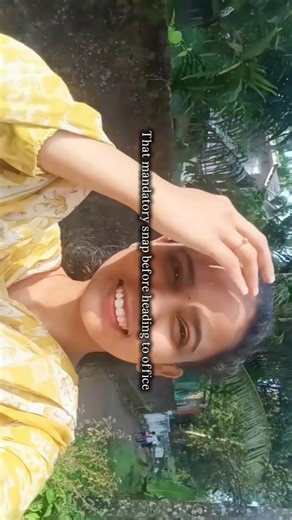 Sona C K on Instagram: "That mandatory snap before heading to office😜"