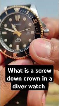What is a screw down crown in a Diver watch? | Casio Duro Marlin #casio #diverwatch #seiko #citizen