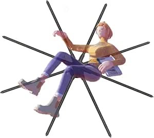 3D Hologram Fan, HD LED Holographic Fan, 78.7 inch Large Hologram Advertising Machine, Black 3D LED Fan for Exhibition Advertisement Show Business Display