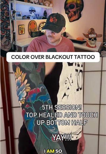 Color Over Blackout Tattoo: Full-Body & Sleeve Ideas
