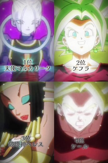 女性キャラクターの強さランキング - ドラゴンボールアニメキャラクター