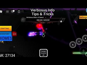 Verbosus Boss Info + Tips and Tricks ( Roblox Craftwars Redux )