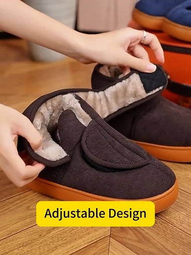 ❄️ Your Feet Deserve Extra Care This Winter. Don't let cold weather and discomfort put your well-being at risk. ✨ Adjustable Hook-and-Loop Closure: Ensures a secure, customized fit over bandages or custom orthotics. ✨ Extra Depth & Wide Width: Ample space to prevent rubbing, reduce pressure points, and accommodate swollen feet. ✨ Seamless, Skin-Friendly Interior: Minimizes friction to protect sensitive skin. ✨ Durable, Non-Slip Sole: Provides stability and safety with every step, indoors and out