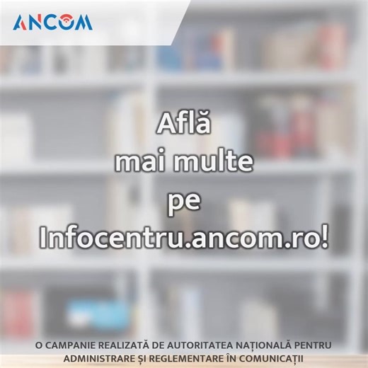 🔔Ai dreptul să știi regulile! Regulamentul privind serviciile digitale obligă platformele să fie clare și transparente atunci când moderează conținutul online. 🔗 Află mai multe pe www.infocentru.ancom.ro. | ANCOM
